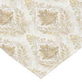 Chemin De Table Long Aquarelle ivoire beige vintage (Coin)