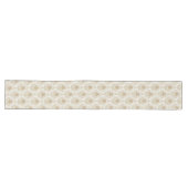 Chemin De Table Long Aquarelle ivoire beige vintage (Horizontal)