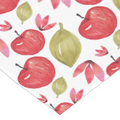 Chemin De Table Long Aquarelle Motif Apple peinte à la main (Coin)