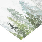 Chemin De Table Long Aquarelle Pine Arbres (Coin)