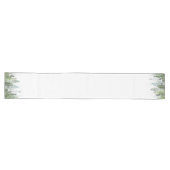 Chemin De Table Long Aquarelle Pine Arbres (Horizontal)