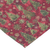 Chemin De Table Long Arbres de Noël rouges et verts classiques (Coin)