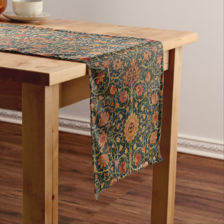 Chemin De Table Long Art Décoratif Fleurs Florales Vine Rose Vert