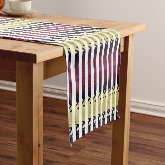 Chemin De Table Long Art Dimensionnel Abstrait Chat (In Situ)