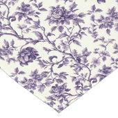 Chemin De Table Long Art Floral Violet Élégant (Coin)