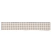 Chemin De Table Long Automne automne Brown Taupe Plaid Motif (Horizontal)