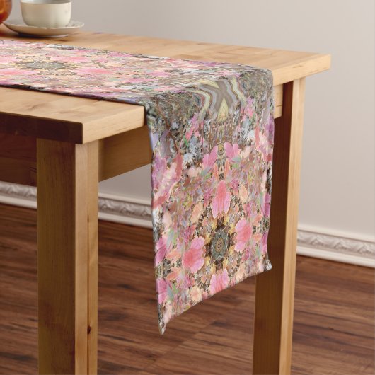 Chemin De Table Long Automne Feuilles Méditerranée Mandala Art Table Ru (In Situ)