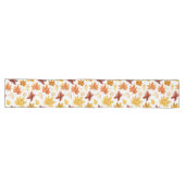 Chemin De Table Long Automne Feuilles Terracotta Brown Boho Motif (Horizontal)