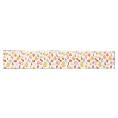 Chemin De Table Long Automne Feuilles Terracotta Brown Boho Motif (Horizontal)