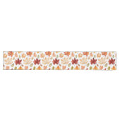 Chemin De Table Long Automne Feuilles Terracotta Brown Boho Motif (Horizontal)