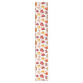 Chemin De Table Long Automne Feuilles Terracotta Brown Boho Motif (Devant)