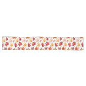 Chemin De Table Long Automne Feuilles Terracotta Brown Boho Motif (Horizontal)
