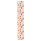 Chemin De Table Long Automne Feuilles Terracotta Brown Boho Motif (Devant)