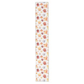 Chemin De Table Long Automne Feuilles Terracotta Brown Boho Motif (Devant)