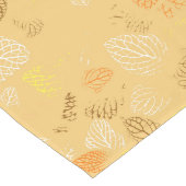 Chemin De Table Long Automne, Motif Feuille 4 (Coin)