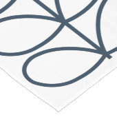 Chemin De Table Long Baleine Linéaire Bleu Motif - Moderne Rétro (Coin)