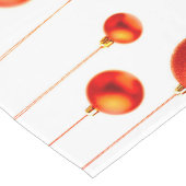 Chemin De Table Long Balls de Noël rouge photo (Coin)