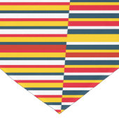 Chemin De Table Long Bandes diagonales multicolores (Coin)