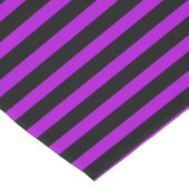 Chemin De Table Long Bandes pourpres et noires | (Coin)