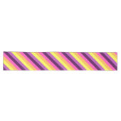 Chemin De Table Long Bandes rétro violettes roses Grande Table Runner (Horizontal)