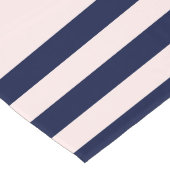 Chemin De Table Long Bandes uniformes rouges et noires (Coin)