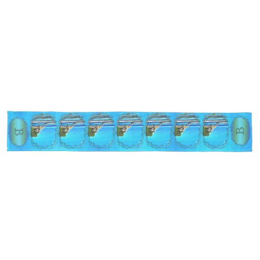 Chemin De Table Long Bateaux de pêche Mismaloya 0346 (Horizontal)