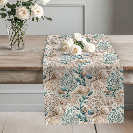 Chemin De Table Long Beach House Table Runner avec Motifs balnéaires