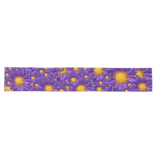 Chemin De Table Long Belle marguerite violette Michaelmas (Horizontal)