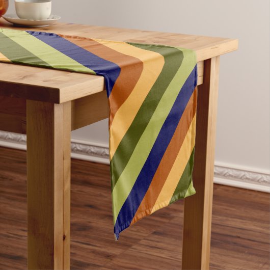 Chemin De Table Long Belle Sage d'Olive Marine Stripes Grande Table Run (In Situ)