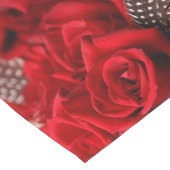 Chemin De Table Long Belles Roses Rouges (Coin)