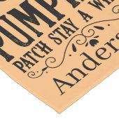 Chemin De Table Long Bienvenue dans notre patch citrouille personnalisé (Coin)