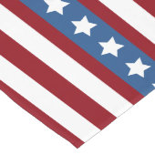 Chemin De Table Long Bleu blanc rouge de bannière étoilée américaine le (Coin)