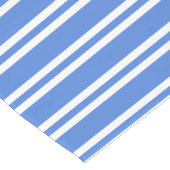 Chemin De Table Long Bleu et blanc (Coin)