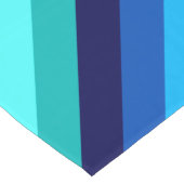 Chemin De Table Long Bleu Icy Rayures Turquoises Grand Runner Table (Coin)