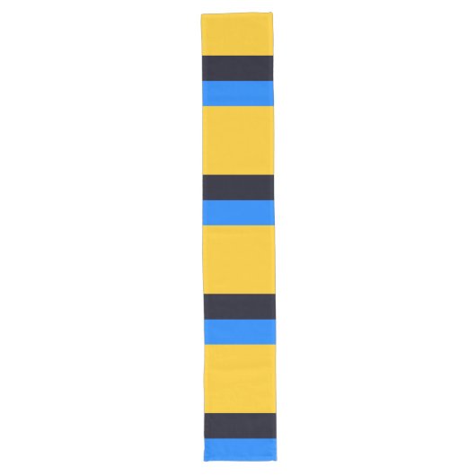 Chemin De Table Long Bleu jaune (Devant)