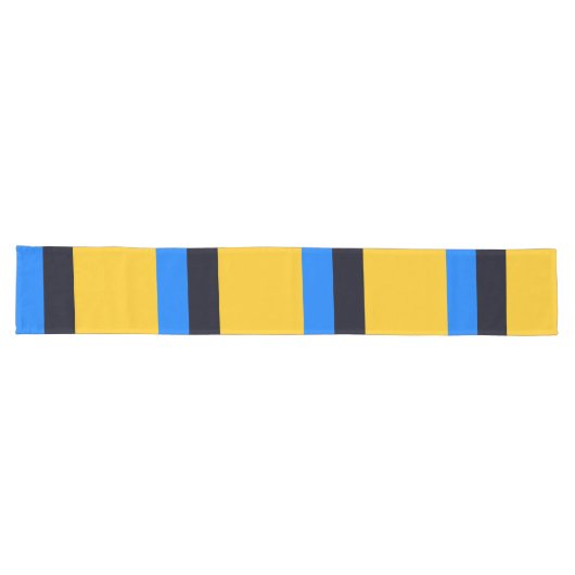 Chemin De Table Long Bleu jaune (Horizontal)