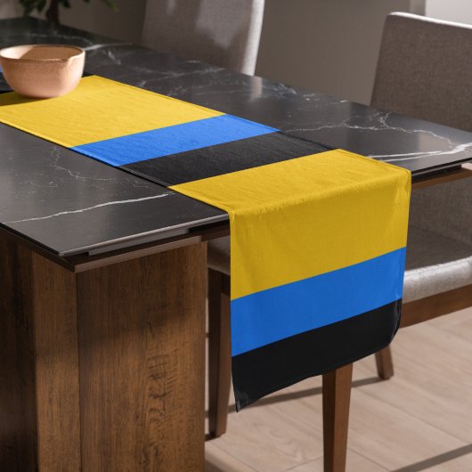 Chemin De Table Long Bleu jaune