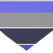 Chemin De Table Long Bleu, noir et blanc (Coin)
