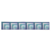 Chemin De Table Long bleu turquoise gris ex pastel (Horizontal)