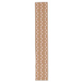 Chemin De Table Long Blooming Retro Runner Brun Vert Vibes Cosy (Devant)