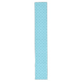 Chemin De Table Long Blue Snowflakes-COTTON TABLE RUNNER 16x108po (Devant)