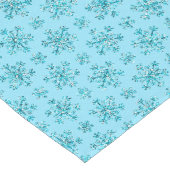 Chemin De Table Long Blue Snowflakes-COTTON TABLE RUNNER 16x108po (Coin)