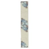 Chemin De Table Long BOHO Bleu Citrouille Aquarelle Chute Décor (Devant)