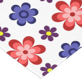 Chemin De Table Long Boho Blue Purple Red Flowers Large Table Runner (Coin)