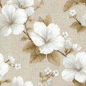 Chemin De Table Long Boho Neutral White Flowers Table Runner