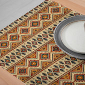 Chemin De Table Long Boho Textile Tribal Traditionnel Textile Intricé D