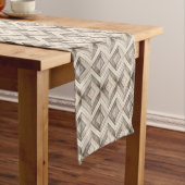 Chemin De Table Long Bois clair Chevron Motif beau (In Situ)