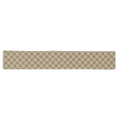 Chemin De Table Long Bois Noël Diagonal Plaid (Horizontal)