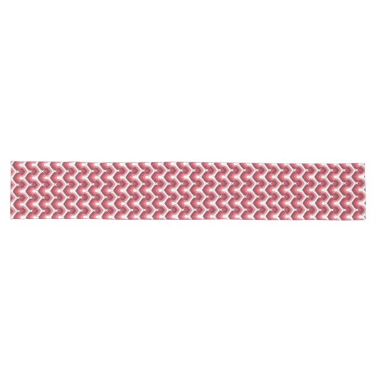 Chemin De Table Long Bold Retro Modern Motif in Pinks (Horizontal)