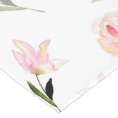 Chemin De Table Long Bonjour belle aquarelle florale (Coin)